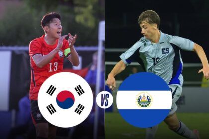 Corea Sur Salvador Enfrentan Partido