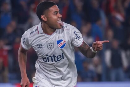 20260324 Juan Cruz Los Santos Celebra Su Gol Nacional Cerro Largo El Torneo Apertura