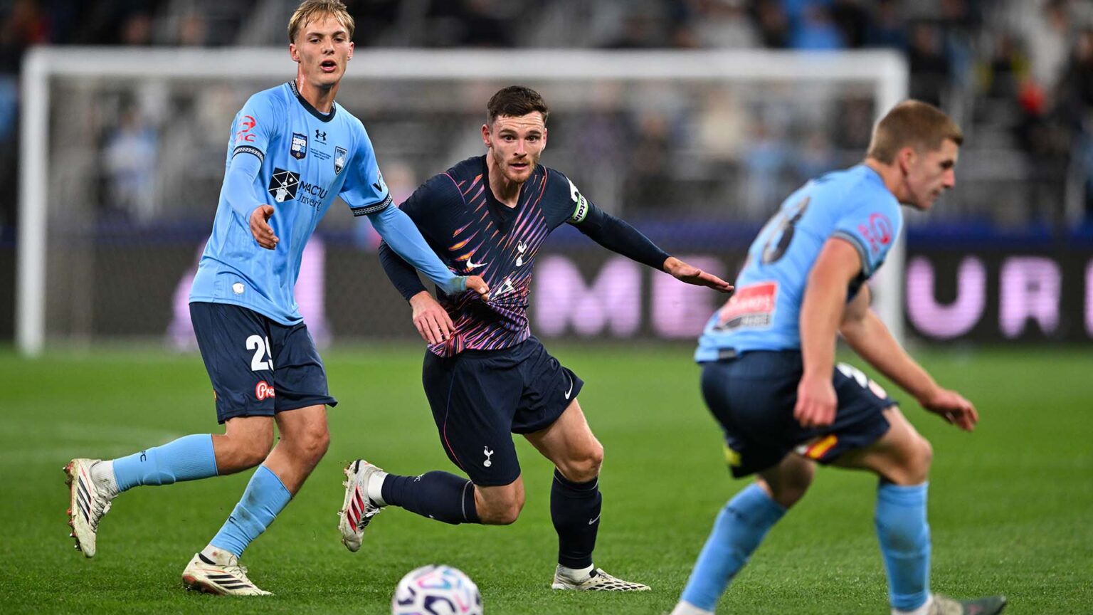 Andy Robertson In Action Against Sydney Fc His First Appearance In Our Colours